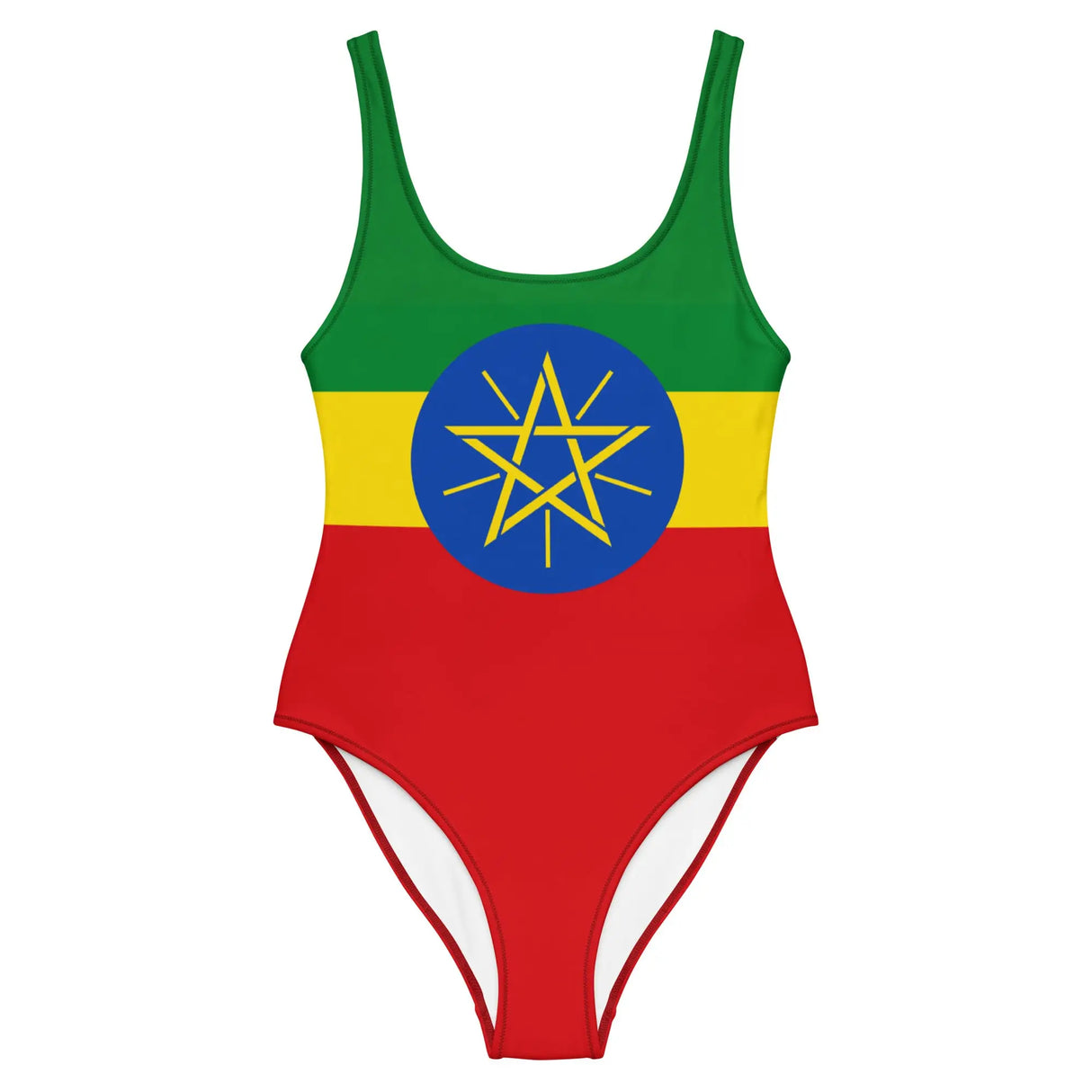 Maillot de bain femme drapeau éthiopie coupe brésilienne