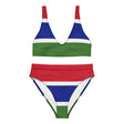 Maillot de bain femme drapeau gambie polyester recyclé