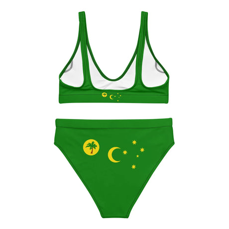 Maillot de bain femme drapeau îles cocos polyester recyclé