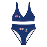 Maillot de bain femme drapeau îles malouines polyester recyclé