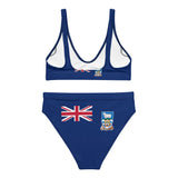 Maillot de bain femme drapeau îles malouines polyester recyclé