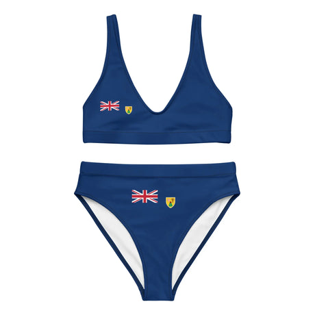 Maillot de bain femme drapeau îles turques polyester recyclé