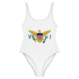 Maillot de bain femme drapeau îles vierges coupe brésilienne
