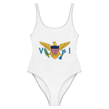 Maillot de bain femme drapeau îles vierges coupe brésilienne