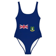 Maillot de bain femme drapeau îles vierges coupe moderne
