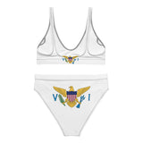 Maillot de bain femme drapeau îles vierges polyester recyclé