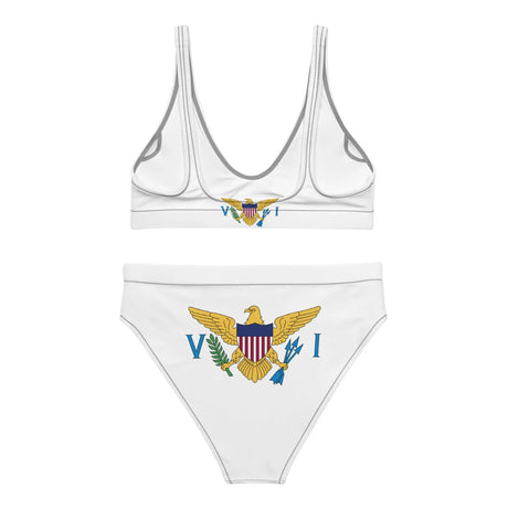 Maillot de bain femme drapeau îles vierges polyester recyclé