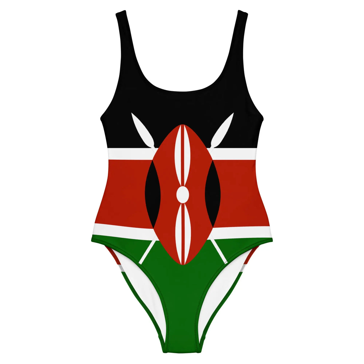 Maillot de bain femme drapeau kenya coupe brésilienne