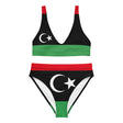 Maillot de bain femme drapeau libye polyester recyclé