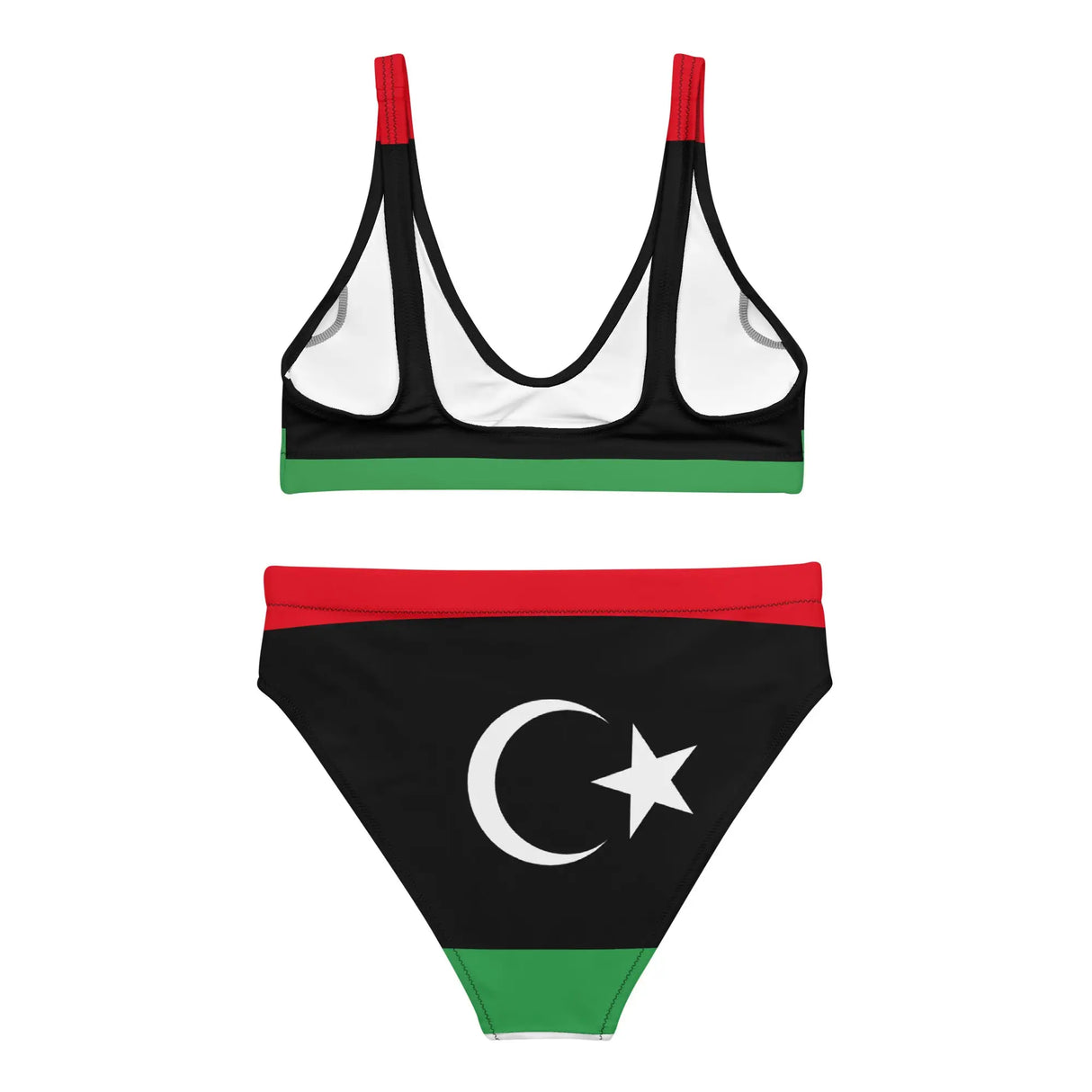Maillot de bain femme drapeau libye polyester recyclé