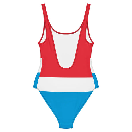 Maillot de bain femme drapeau luxembourg coupe brésilienne