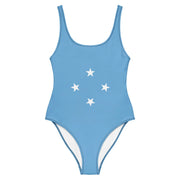 Maillot de bain femme drapeau micronésie coupe brésilienne