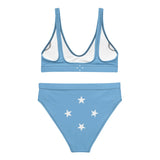 Maillot de bain femme drapeau micronésie polyester recyclé