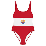 Maillot de bain femme drapeau polynésie coupe brésilienne