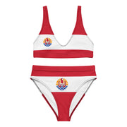 Maillot de bain femme drapeau polynésie française polyester