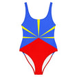Maillot de bain femme drapeau réunion coupe brésilienne