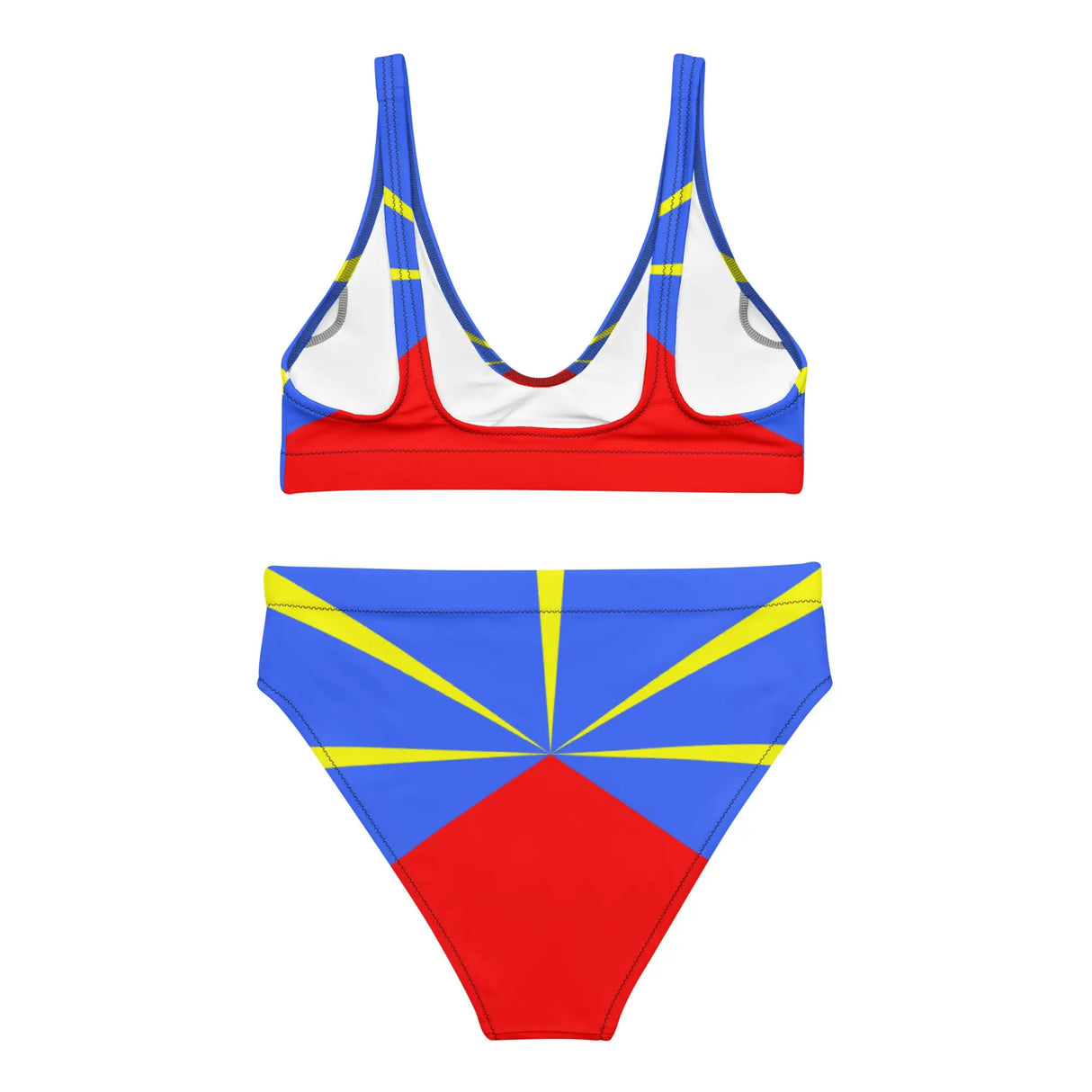 Maillot de bain femme drapeau réunion polyester recyclé