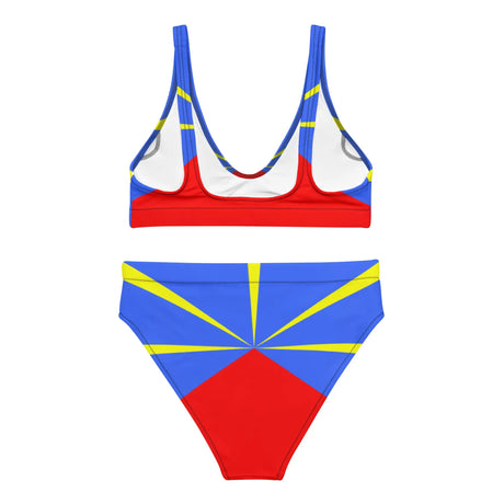 Maillot de bain femme drapeau réunion polyester recyclé