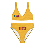 Maillot de bain femme drapeau sri lanka polyester recyclé