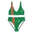 Maillot de bain femme drapeau turkménistan polyester recyclé