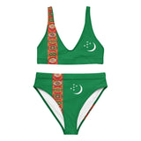 Maillot de bain femme drapeau turkménistan polyester recyclé