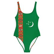Maillot de bain femme drapeau turkménistan tissu résistant
