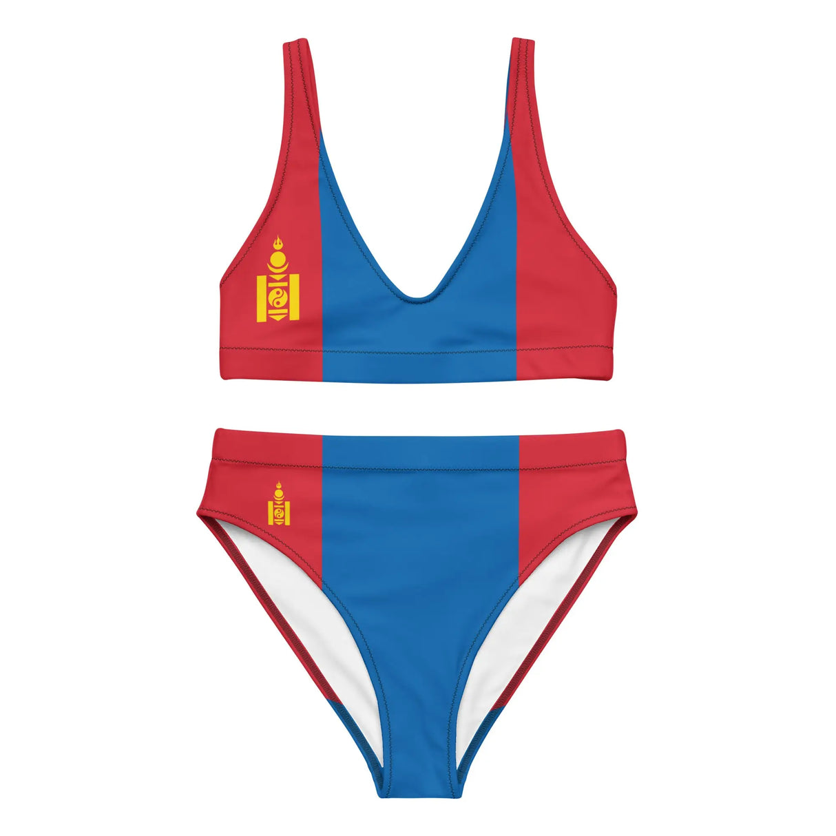 Maillot de bain femme mongolie tissu recyclé protection uv