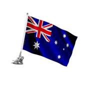 Mât à ventouse australie polyester inox pour voiture vitre