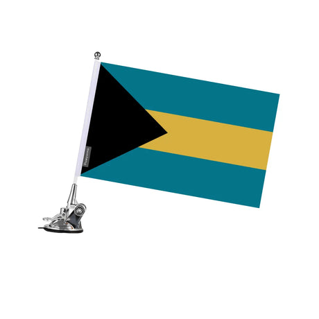 Mât à Ventouse Drapeau Bahamas en Polyester - Pixelforma 