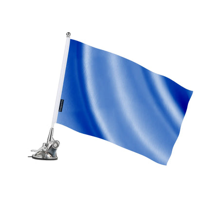 Mât à ventouse drapeau bleu violet en ployester - pixelforma