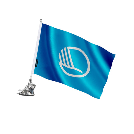 Mât à ventouse drapeau conseil nordique en ployester - pixelforma