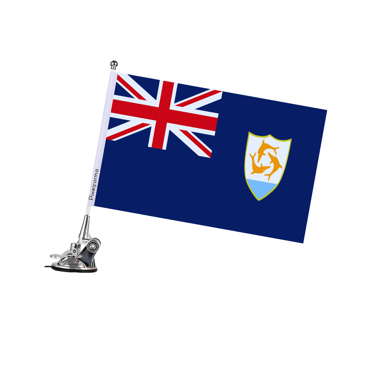 Mât à Ventouse Drapeau d'Anguilla - Pixelforma