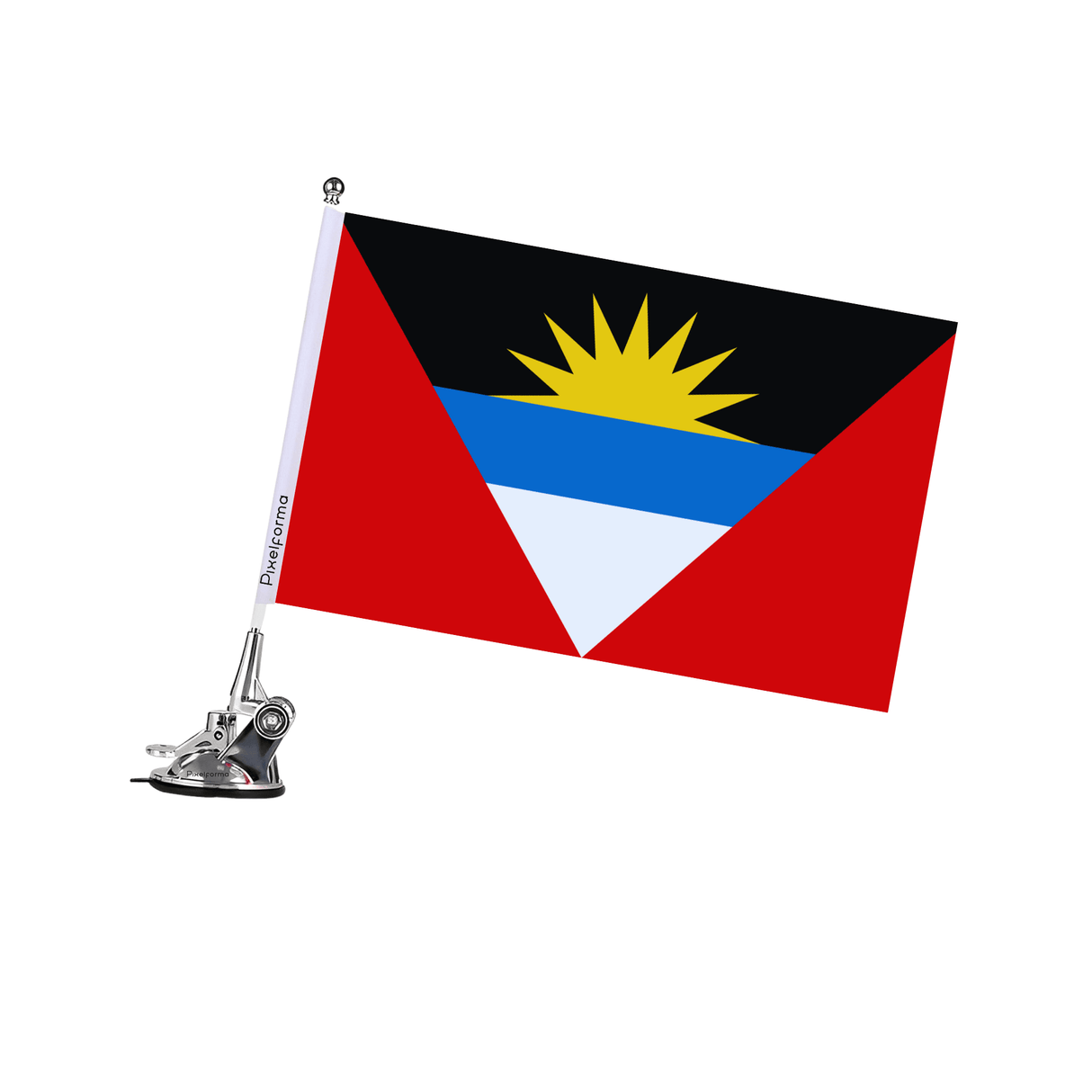 Mât à Ventouse Drapeau d'Antigua-et-Barbuda - Pixelforma 