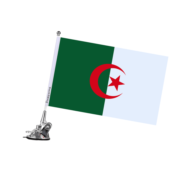 Mât à Ventouse Drapeau de l'Algérie - Pixelforma