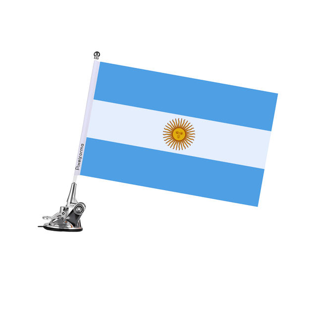 Mât à Ventouse Drapeau de l'Argentine - Pixelforma 