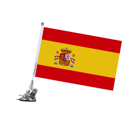 Mât à Ventouse Drapeau de l'Espagne - Pixelforma 