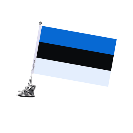 Mât à Ventouse Drapeau de l'Estonie - Pixelforma 
