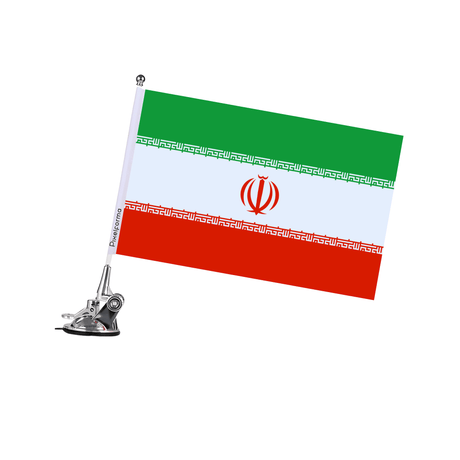 Mât à Ventouse Drapeau de l'Iran - Pixelforma 