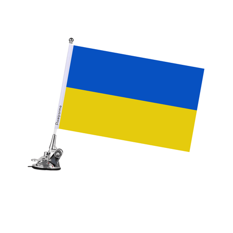 Mât à Ventouse Drapeau de l'Ukraine - Pixelforma 
