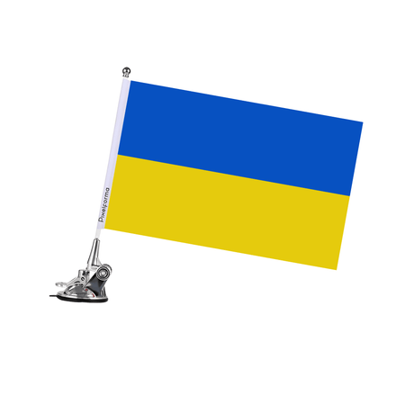 Mât à Ventouse Drapeau de l'Ukraine - Pixelforma