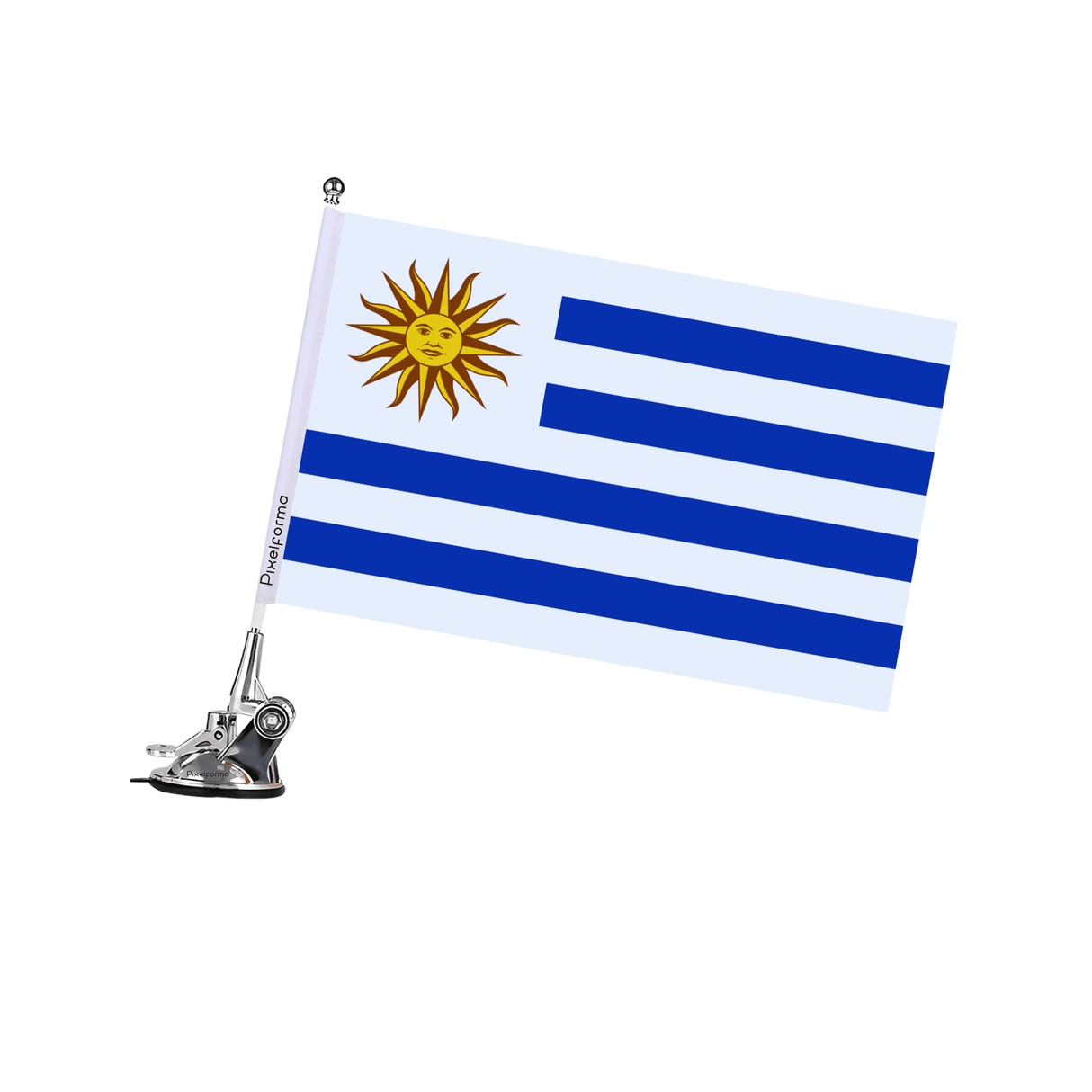 Mât à Ventouse Drapeau de l'Uruguay - Pixelforma 