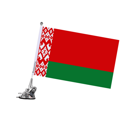 Mât à Ventouse Drapeau de la Biélorussie - Pixelforma 