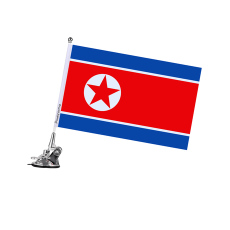Mât à Ventouse Drapeau de la Corée du Nord - Pixelforma 