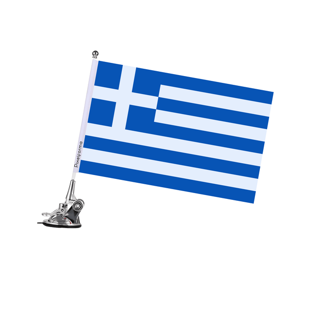 Mât à Ventouse Drapeau de la Grèce - Pixelforma 