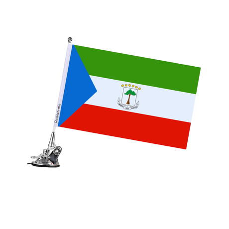 Mât à Ventouse Drapeau de la Guinée équatoriale - Pixelforma 