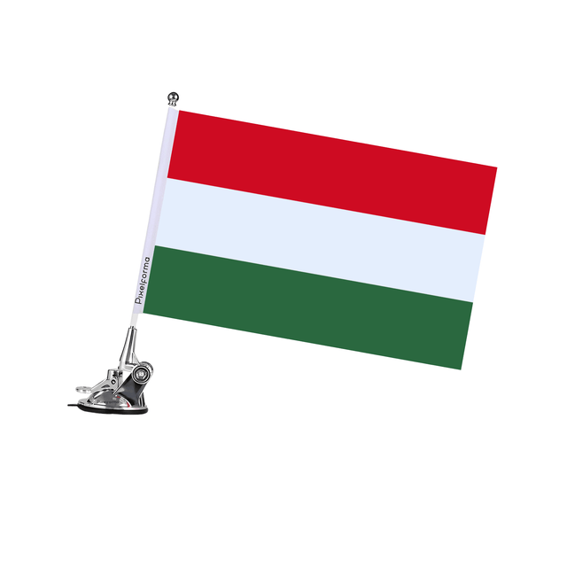 Mât à Ventouse Drapeau de la Hongrie - Pixelforma 