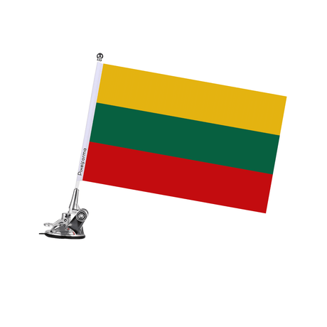 Mât à Ventouse Drapeau de la Lituanie - Pixelforma