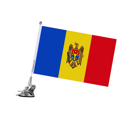 Mât à Ventouse Drapeau de la Moldavie - Pixelforma 