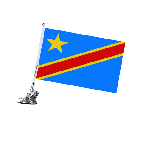 Mât à Ventouse Drapeau de la république démocratique du Congo - Pixelforma