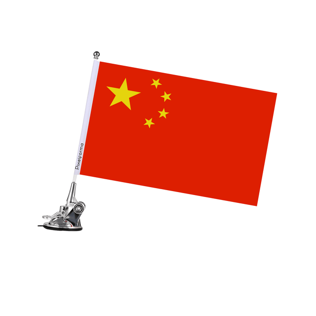 Mât à Ventouse Drapeau de la république populaire de Chine - Pixelforma 